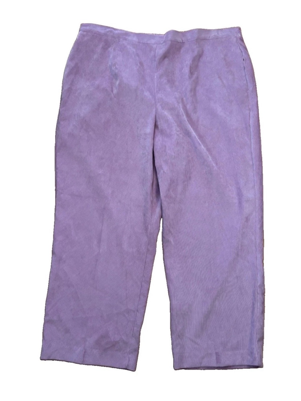 NWOT Women’s Alfred Dunner Plus Size Corduroy Capri Pants - Purple - 22W